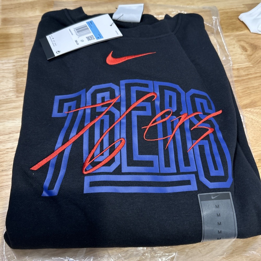 Philadelphia 76ers Nike Courtside Versus Force Flight Pullover Sweatshirt Medium